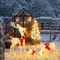 Christmas Reindeer Family 3-Piece LED Lighted White Buck Doe Fawn Indoor Outdoor